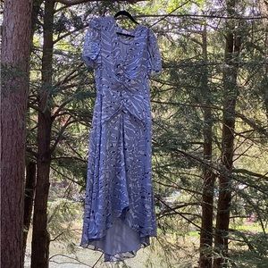 Parker Shelley Illusion Tiger Stripe Silk Dress